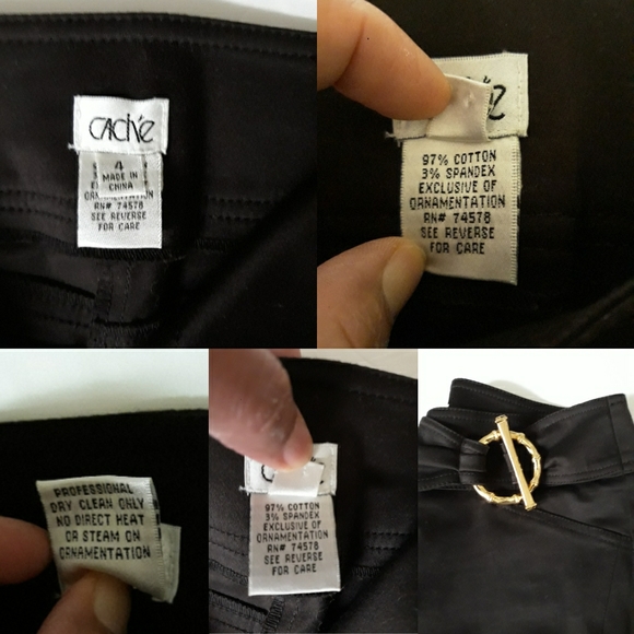 Caché Brown Cropped pants with Buckle size 4 - Picture 8 of 8